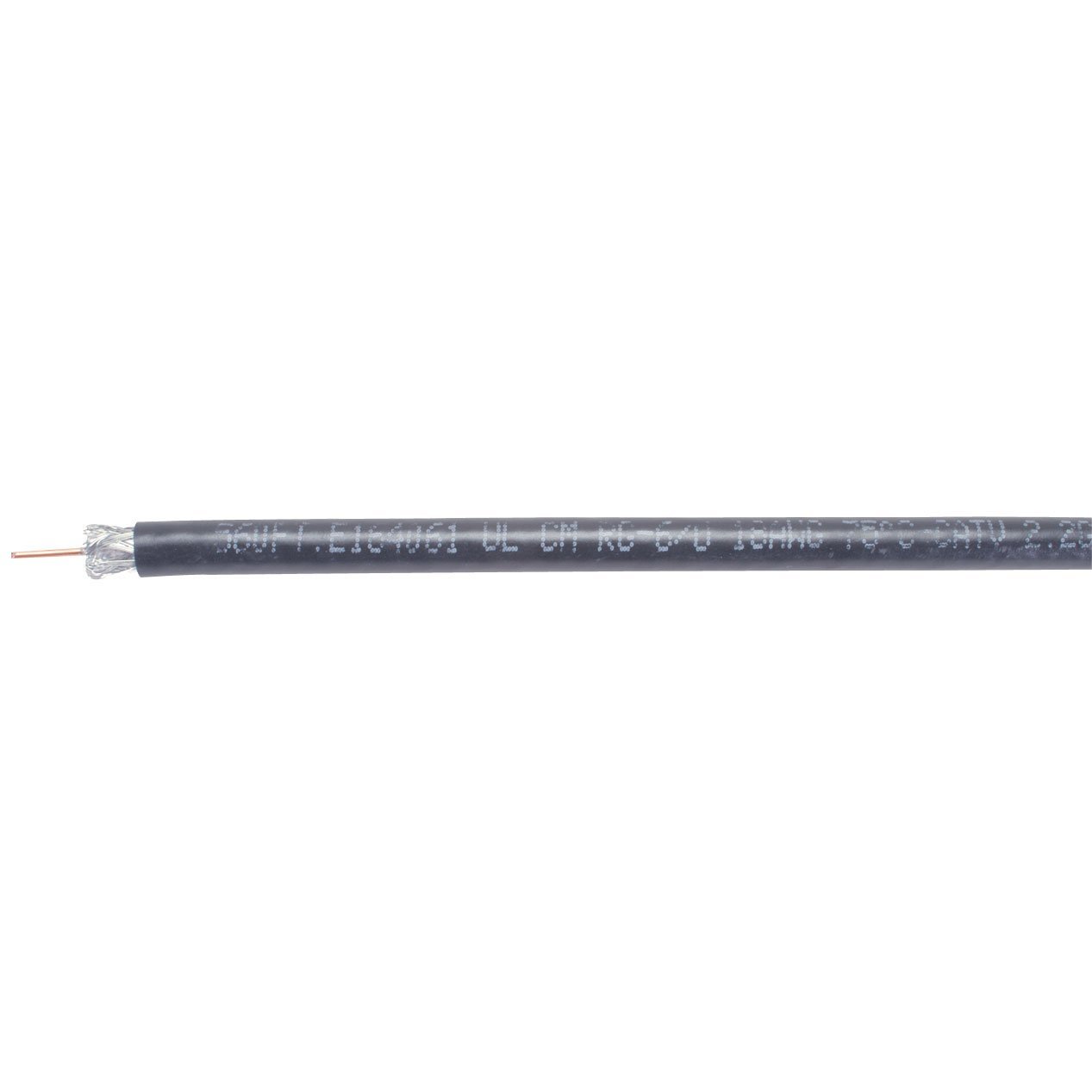 Cable coaxial RG6/U 18 AWG Cobre-Acero 1000' Negro