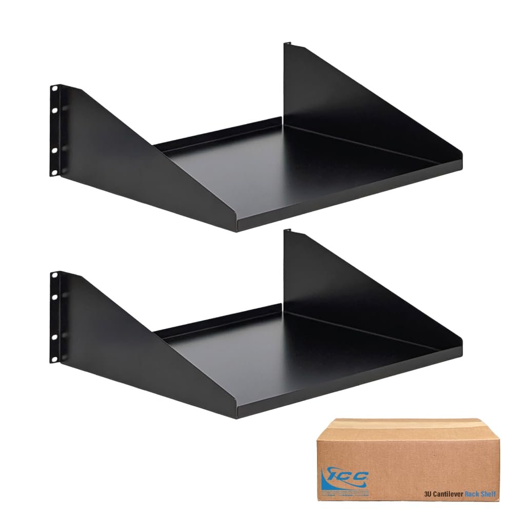 ICC Repisa Cantilever 3U Acero 15" Negra (2 pzas)