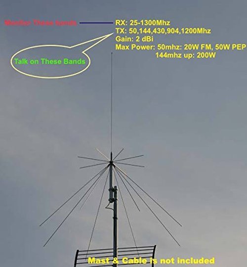 Harvest D130N Antena Discono 25-1300 MHz N