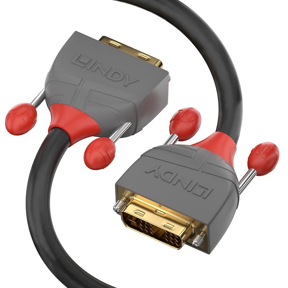 LINDY Cable DVI-D Dual Link 10 m Anthra Line