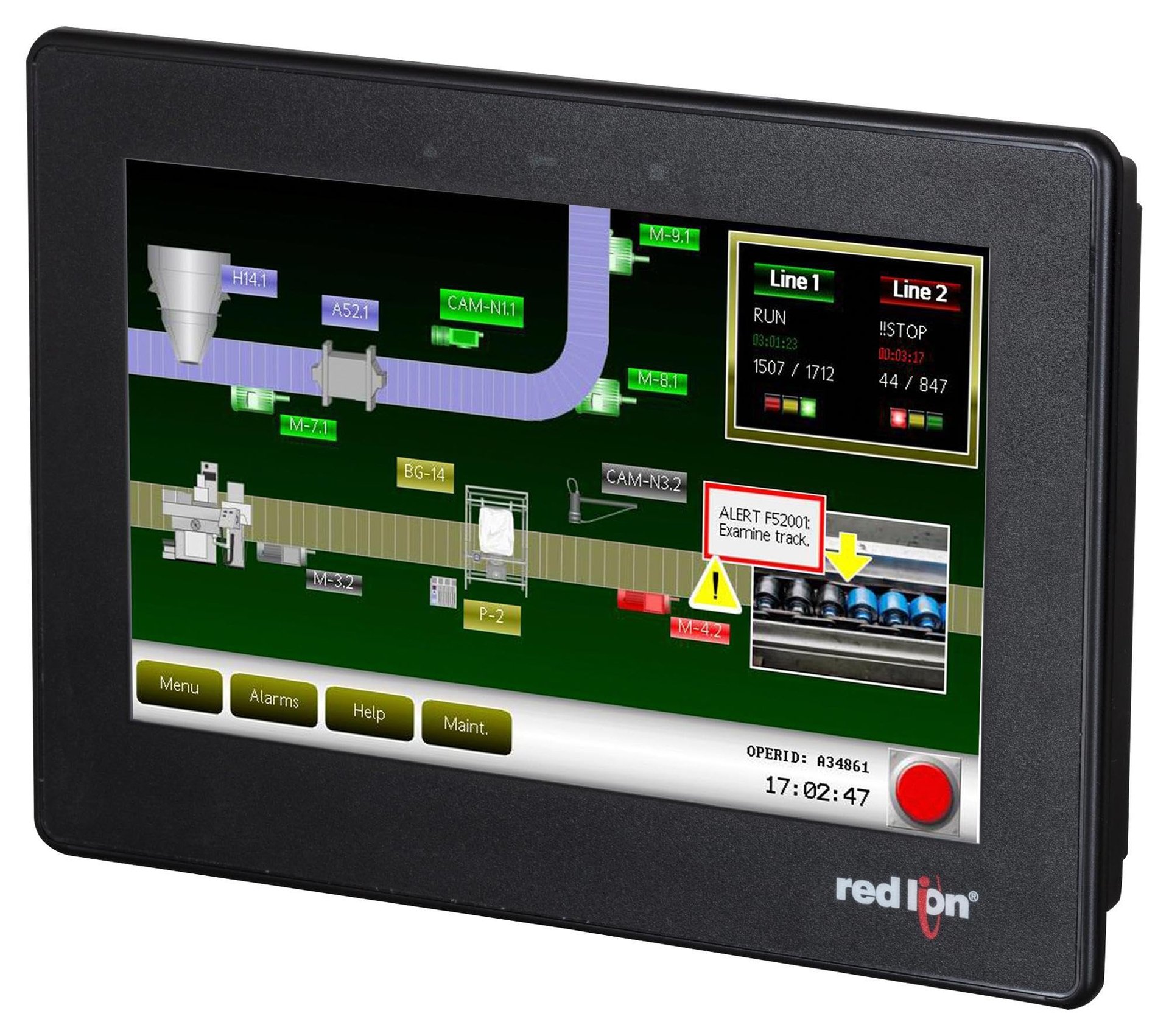 Red Lion CR10000700000210 Pantalla HMI 7"