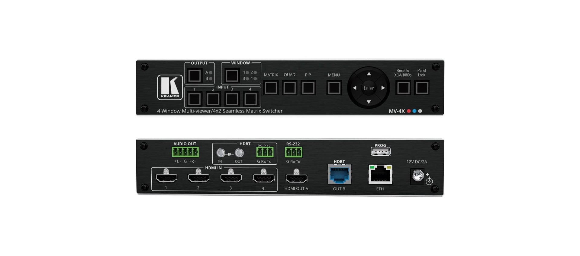 Kramer MV-4X Multi-Viewer 4 ventanas / Matriz 4x2