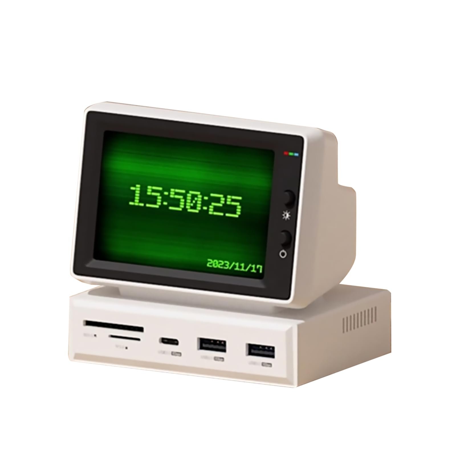 NATEFEMIN Monitor portátil mini vintage 3.5"