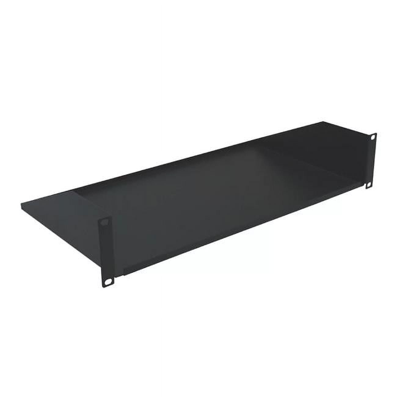 212 Main Repisa Cantilever 2U de acero negro 19 pulgadas