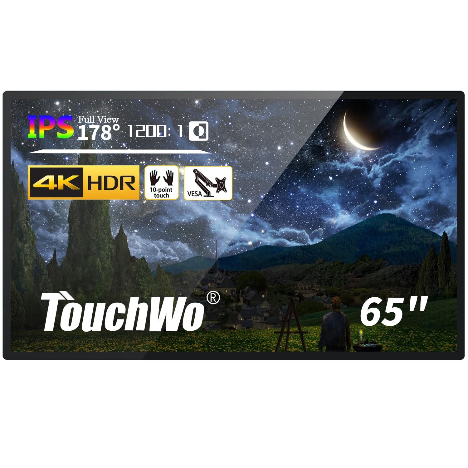 TouchWo 65" Monitor Táctil Interactivo 4K i5 4G/128G