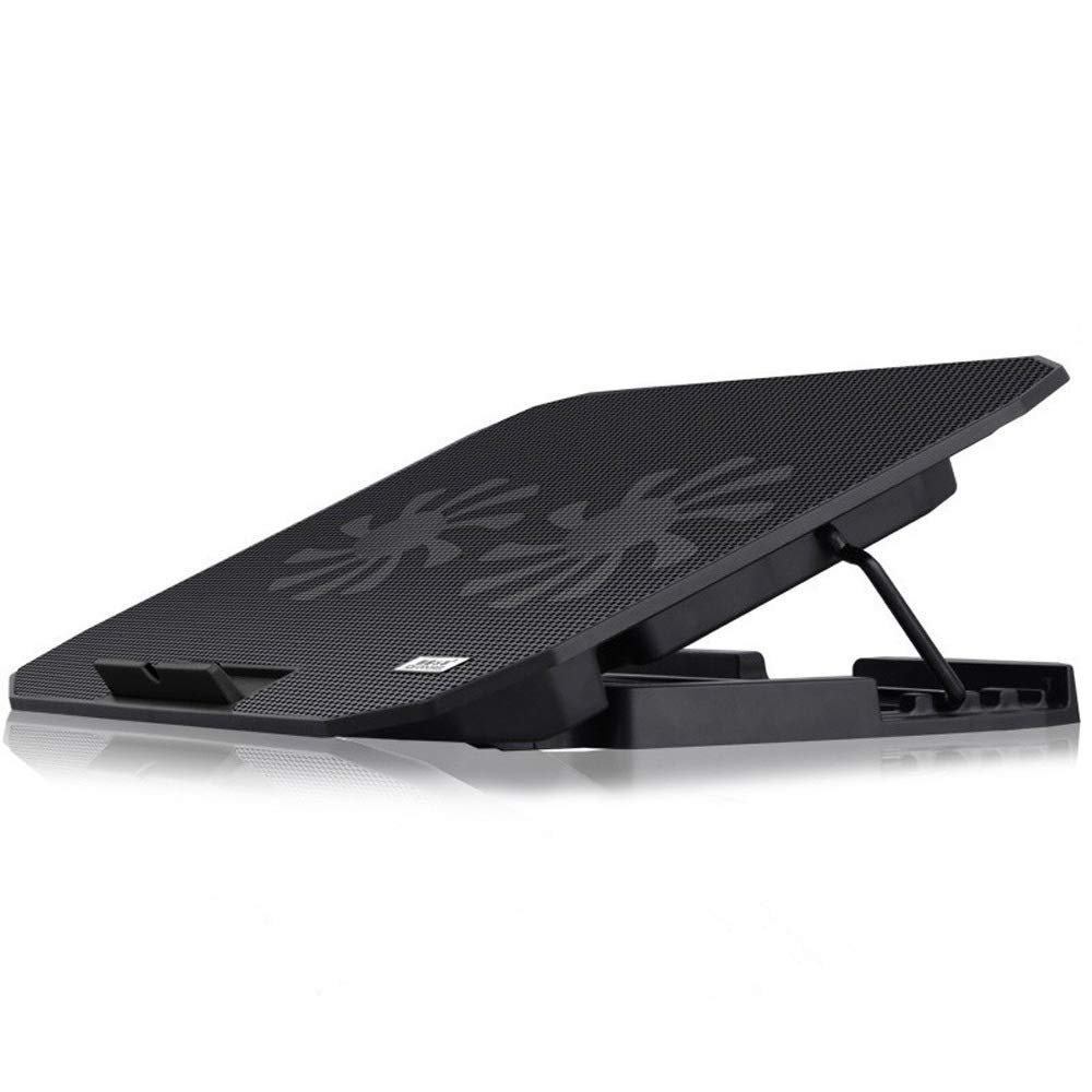 Enfriador laptop gamer - 2 ventiladores silenciosos y LCD