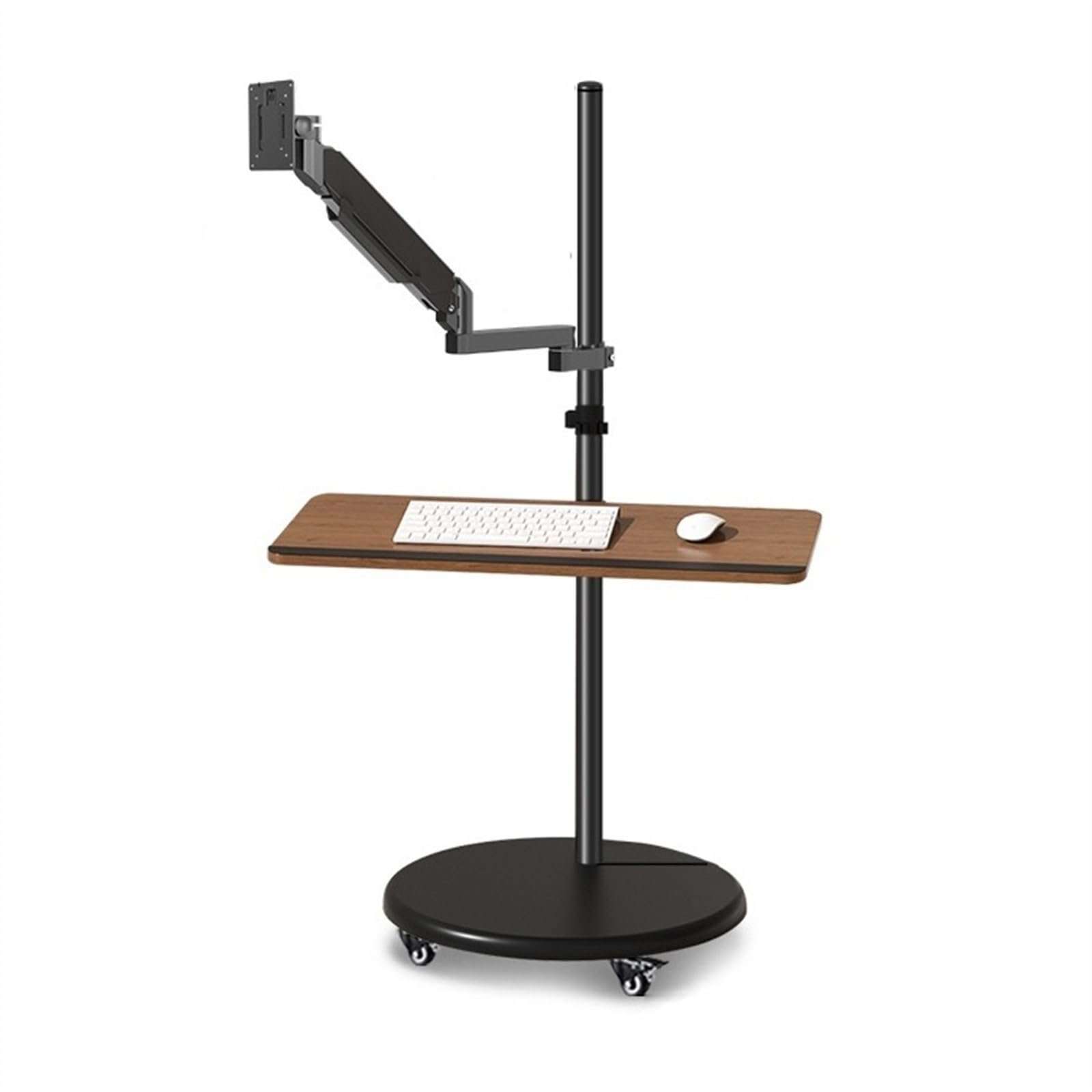 Soporte de piso móvil para monitor 14"–43" con bandeja