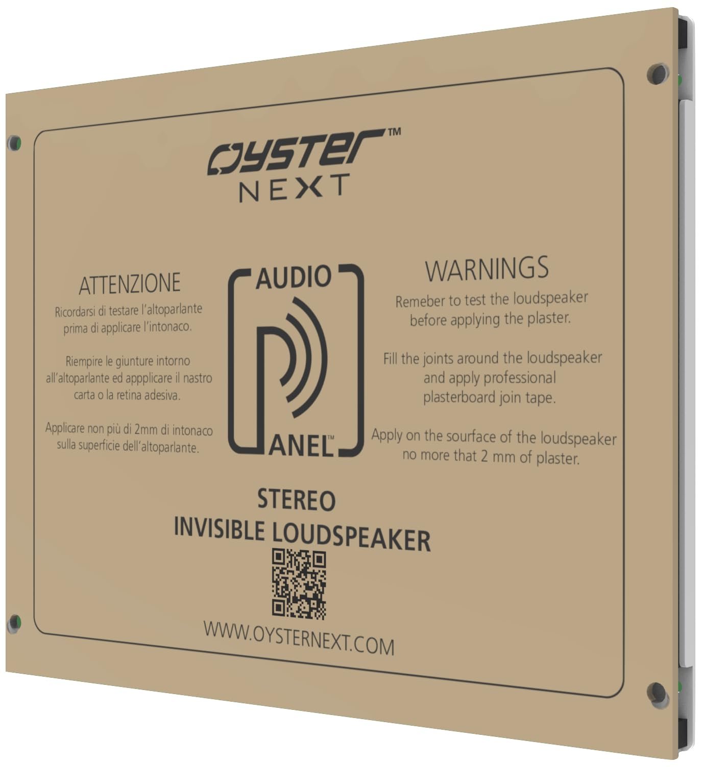 Oyster Next AudioPanel Sign S501 — Blanco/Havana