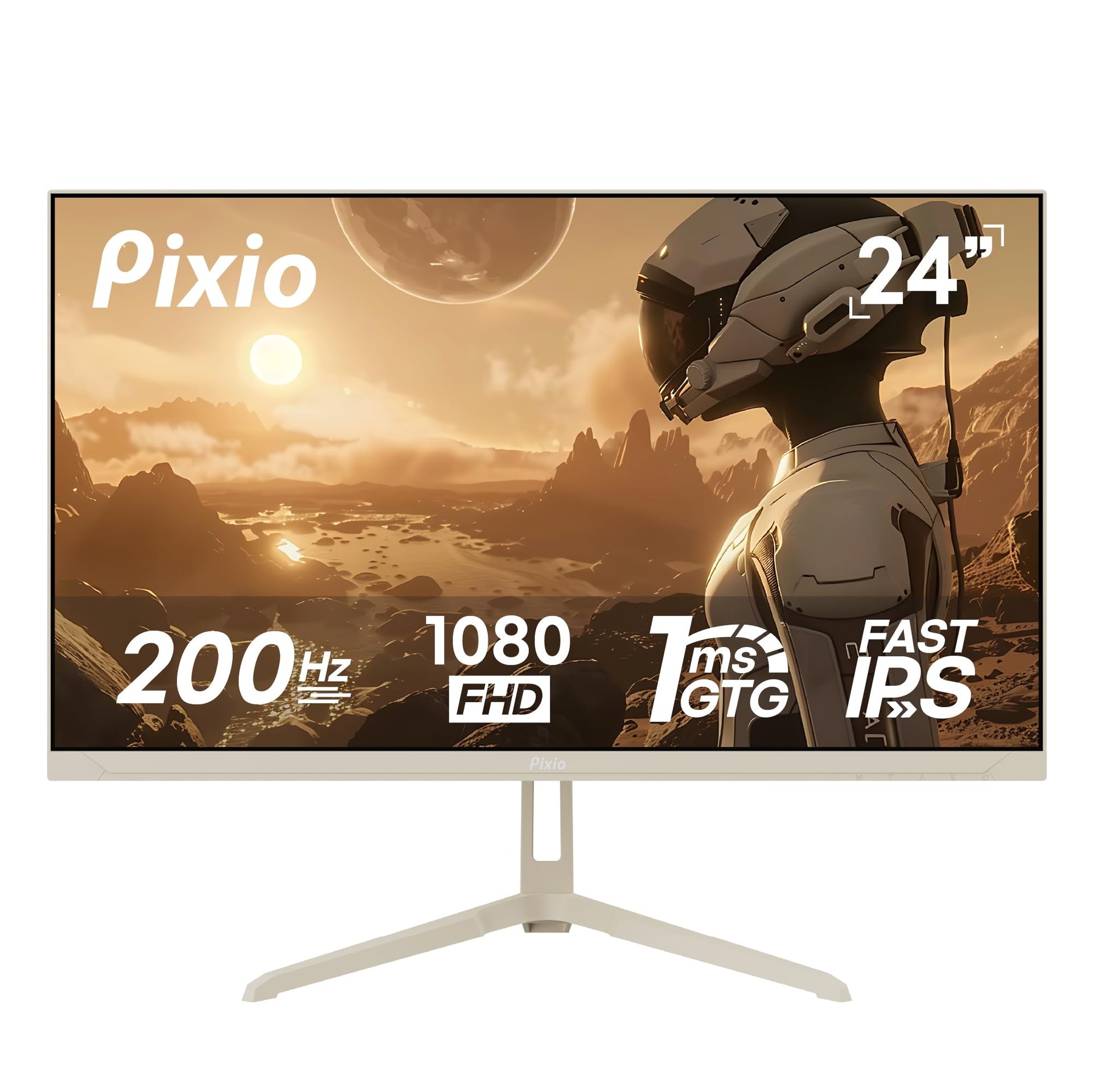 Pixio PX248 Wave Beige 24" 200Hz - Monitor Gaming