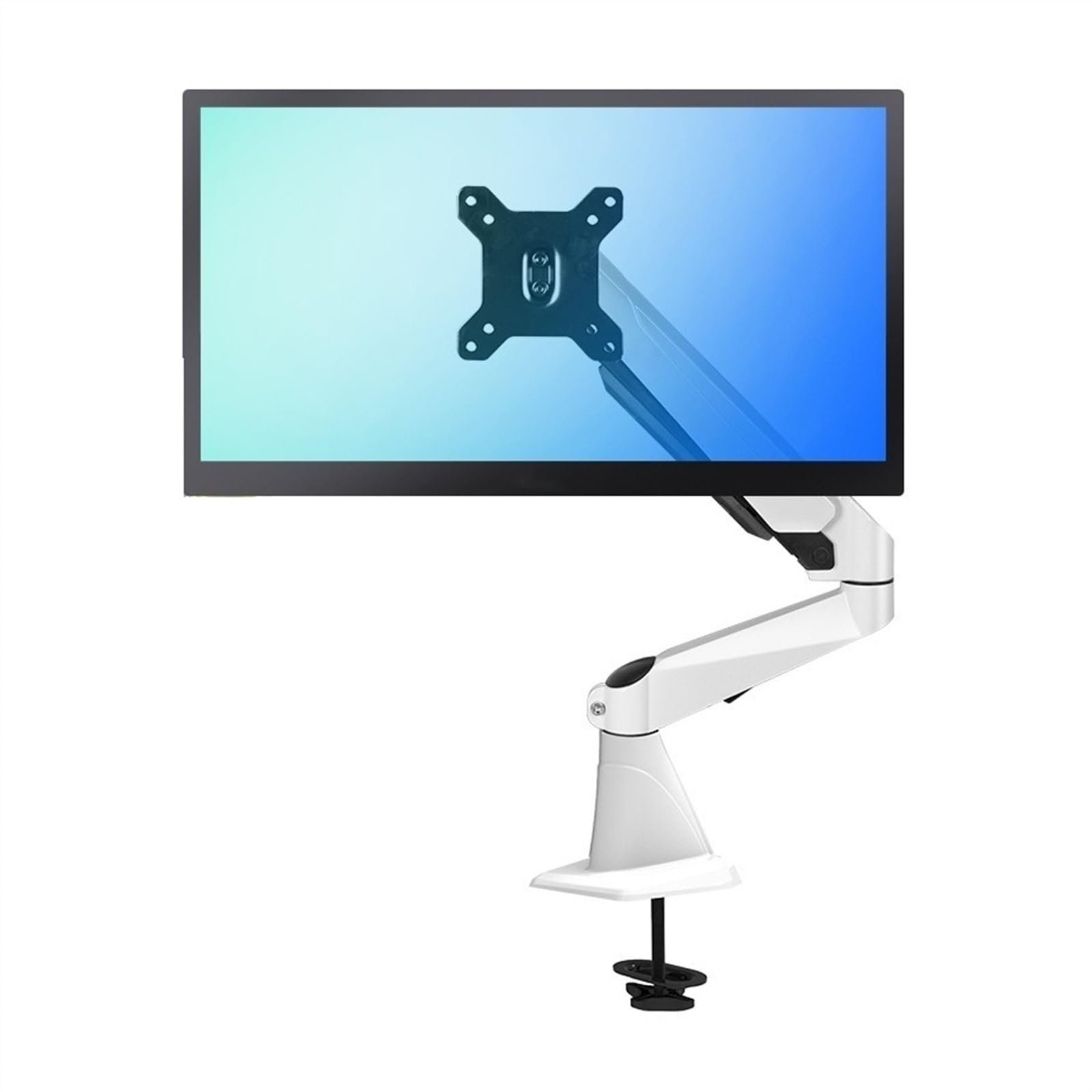 YXIANG56Q Soporte monitor 15-27'' brazo de gas (Blanco)