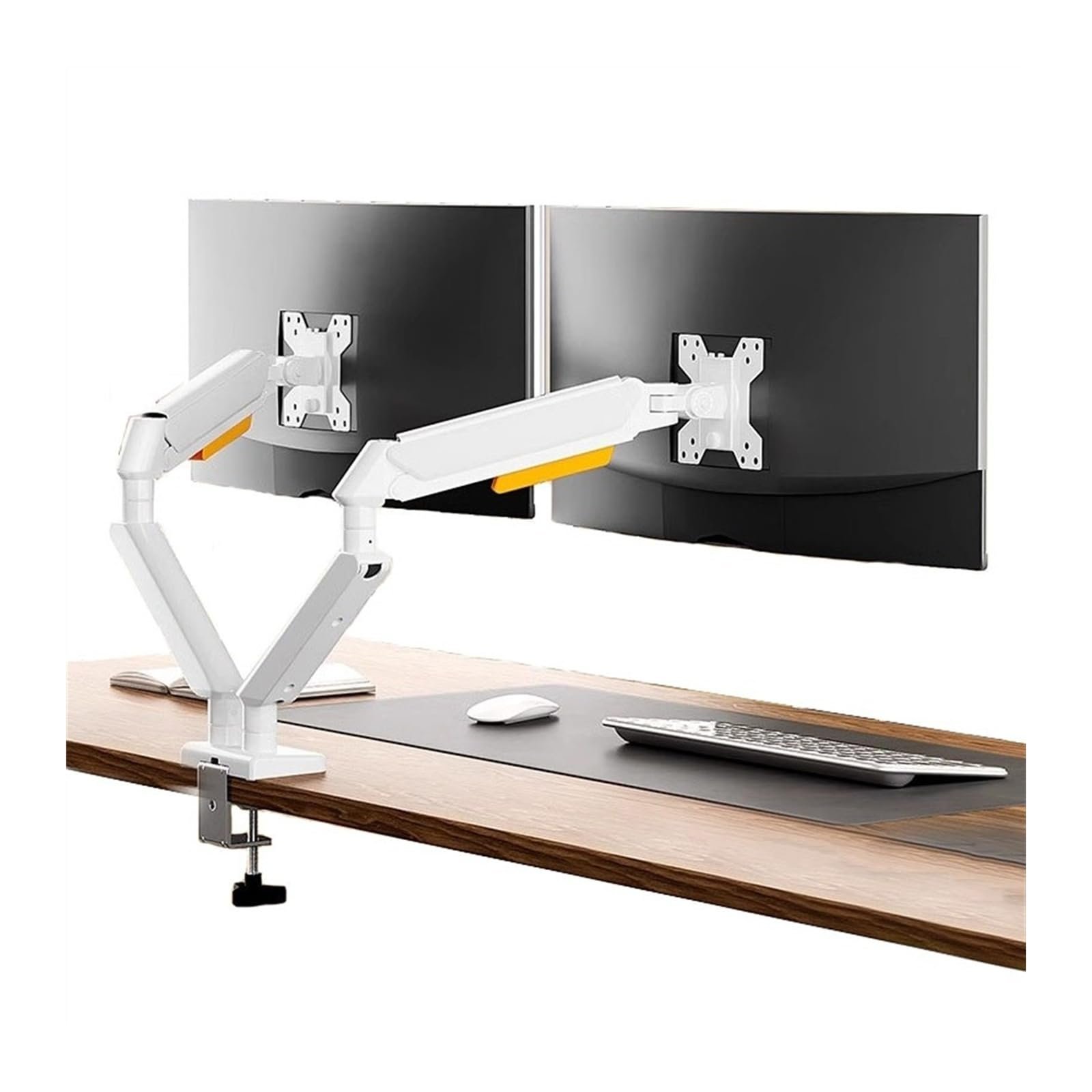 YXIANG56Q Brazo doble para monitores 17-32" Blanco