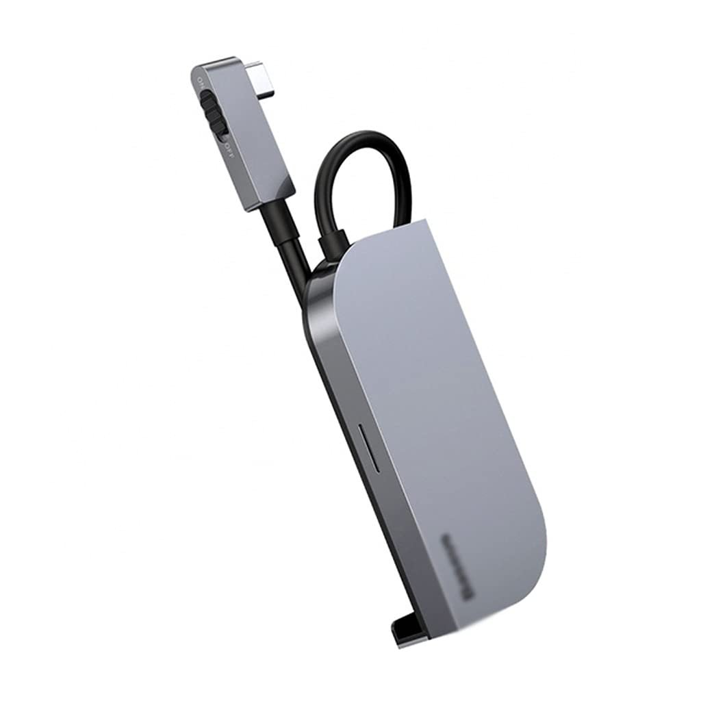 HHHJQFAAT Hub USB-C 6 en 1 con 4K, PD y jack 3.5mm