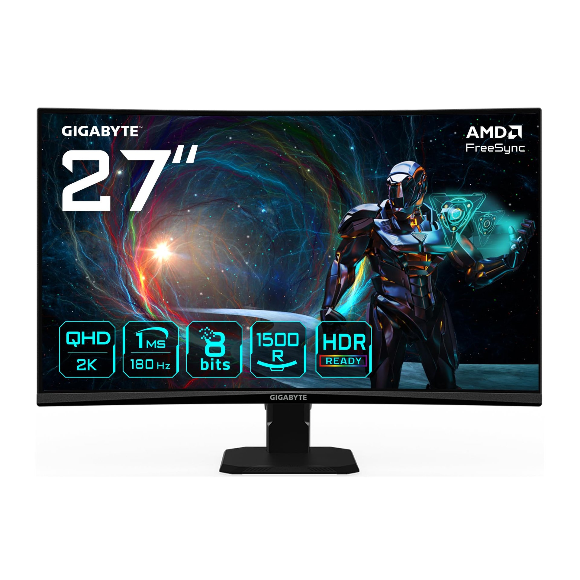 GIGABYTE GS27QCA 27\" Curvo QHD 180Hz 1ms