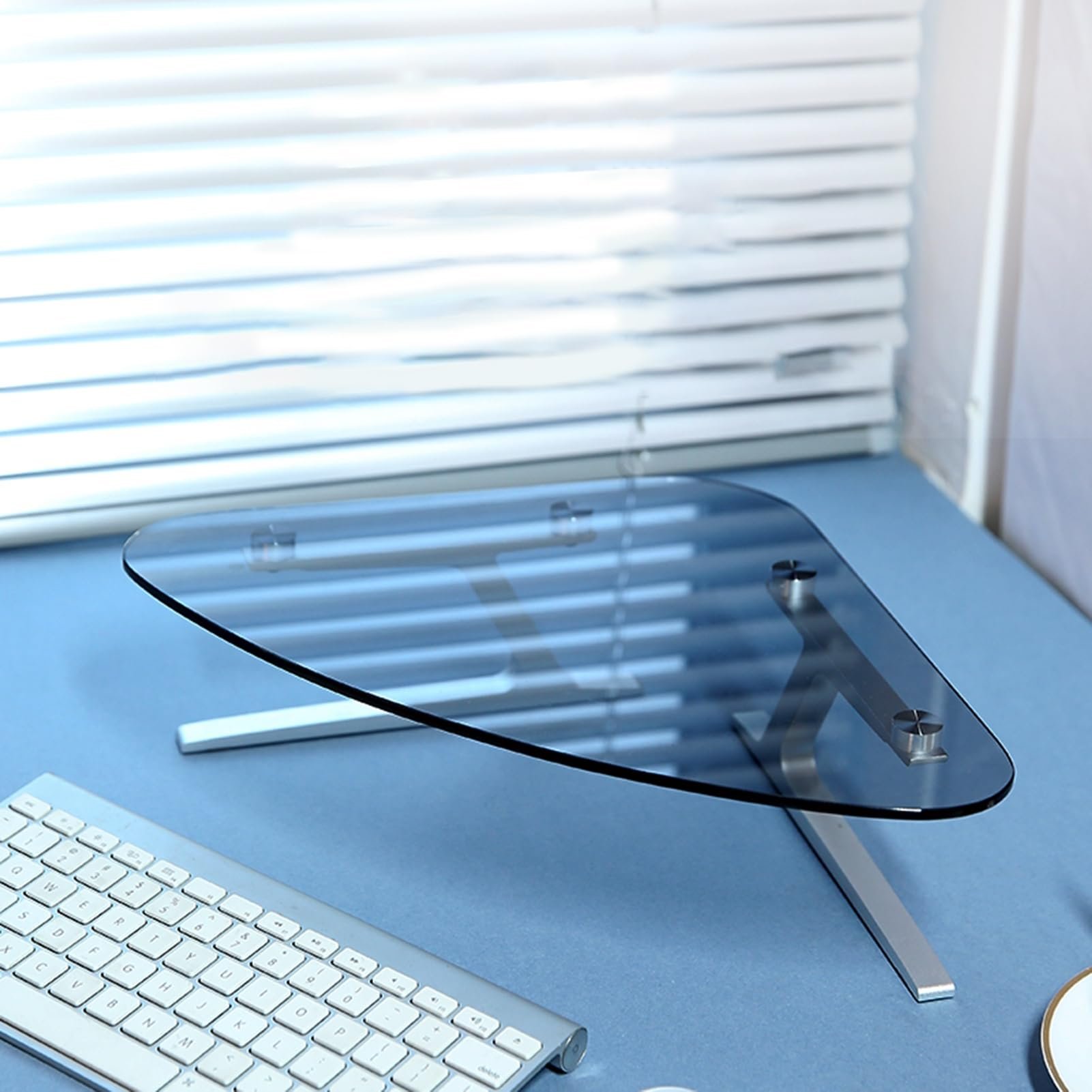 ZDJZMGZ Soporte de esquina para monitor de vidrio