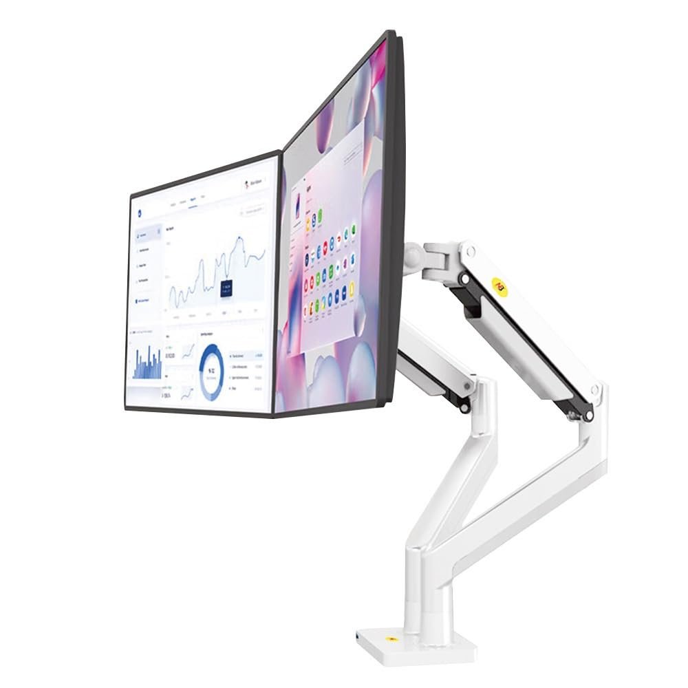 BEGWVDJTP G32 Soporte doble giratorio para monitor Plateado