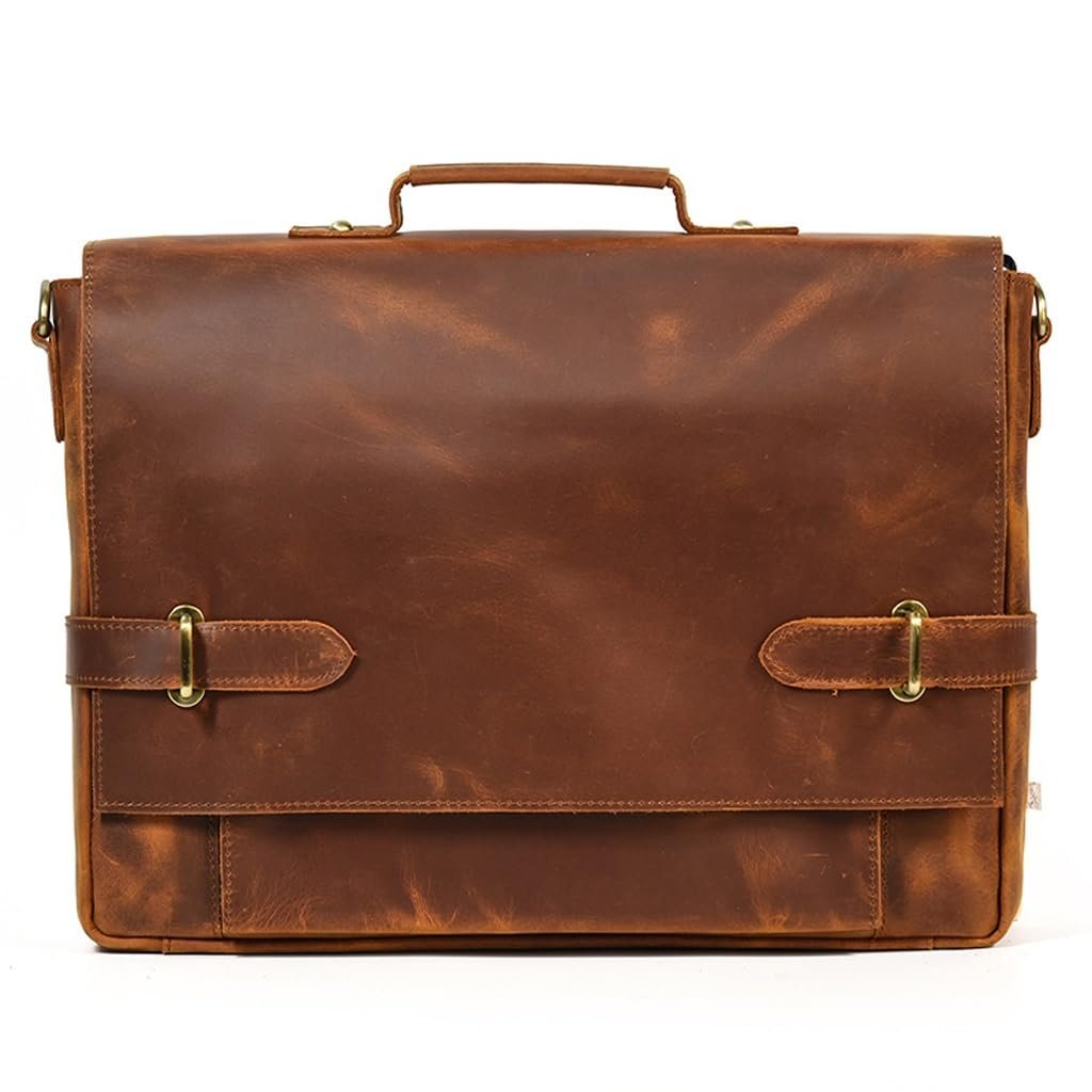 JSEIAJB Maletín Vintage para Hombre - Portafolios y Laptop