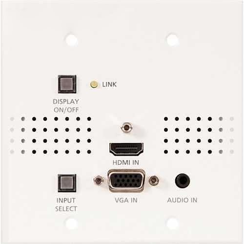 Conmutador de pared 2 entradas HDMI/VGA con salida