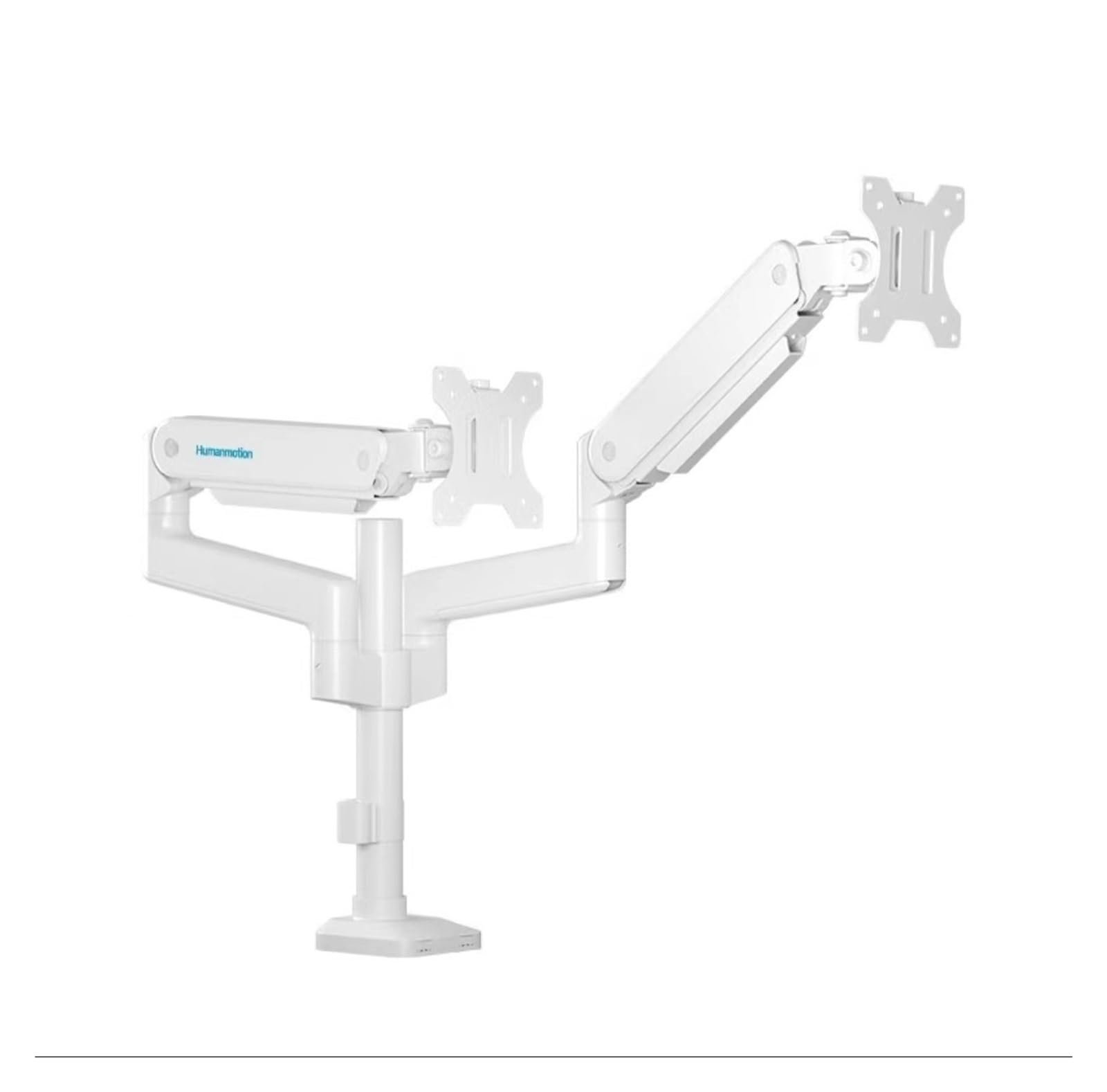 BEGWVDJTP Soporte brazo T8-3B para doble monitor (Blanco)