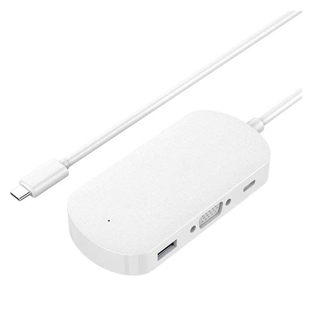 Hub USB-C 4 Puertos con VGA y USB 3.0