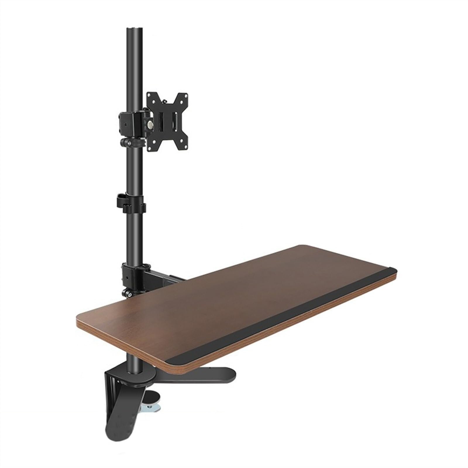 Soporte de monitor individual con bandeja y ajuste