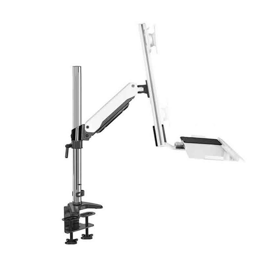 Jingzai202405 Soporte de monitor brazo único con bandeja