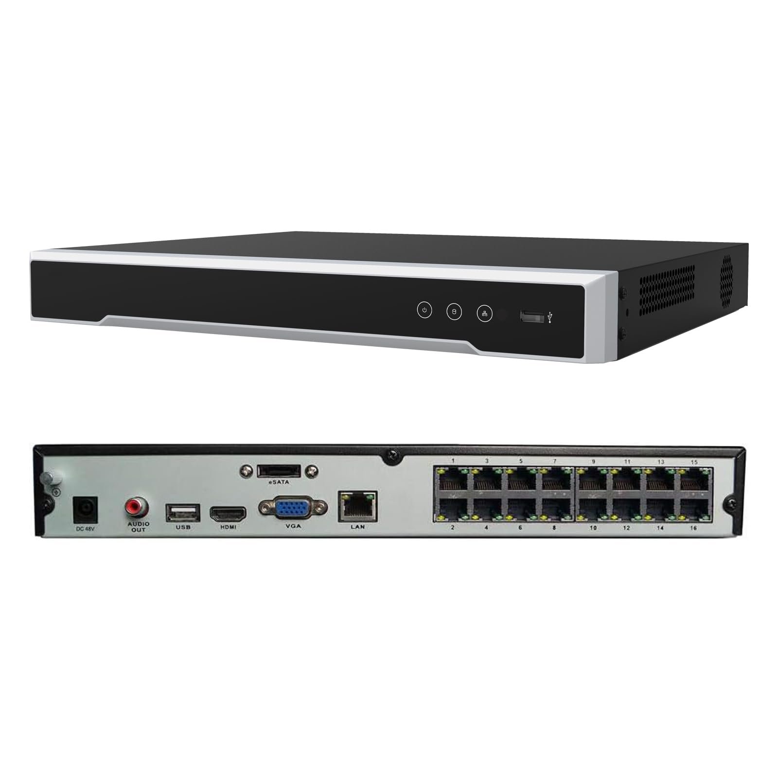 DS-7616NI-Q2/16P NVR 4K 16 canales 16 PoE
