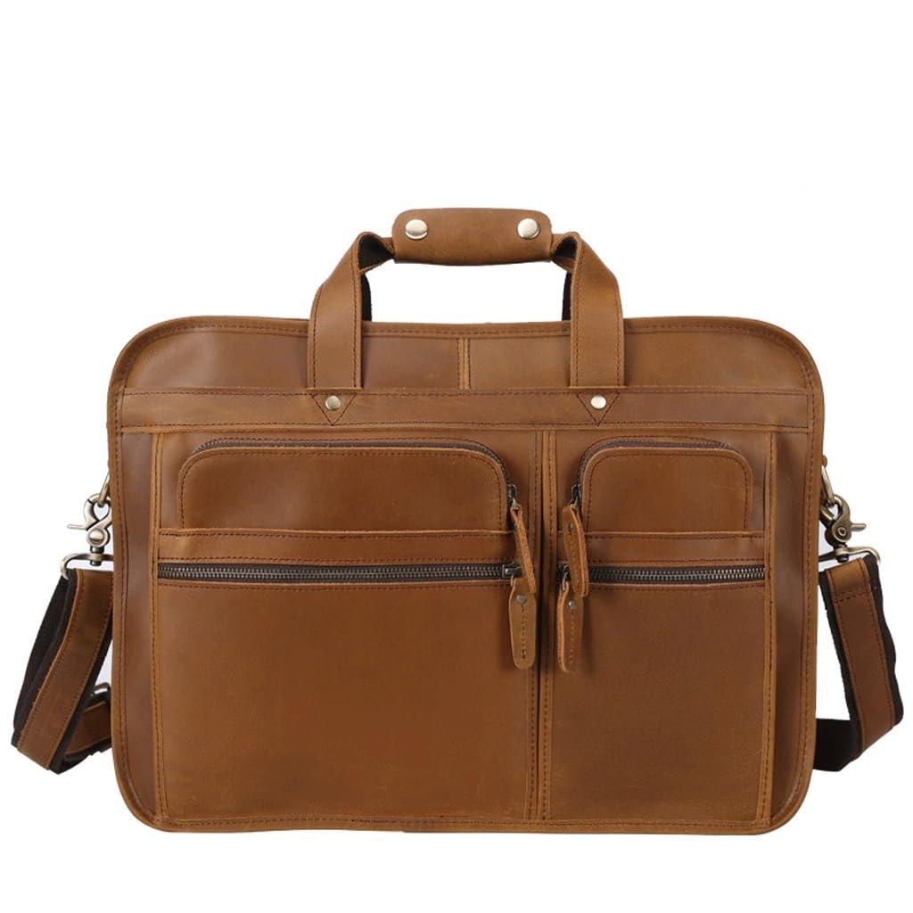 SIDUFHAOPKLL Maletín crossbody para laptop, blanco