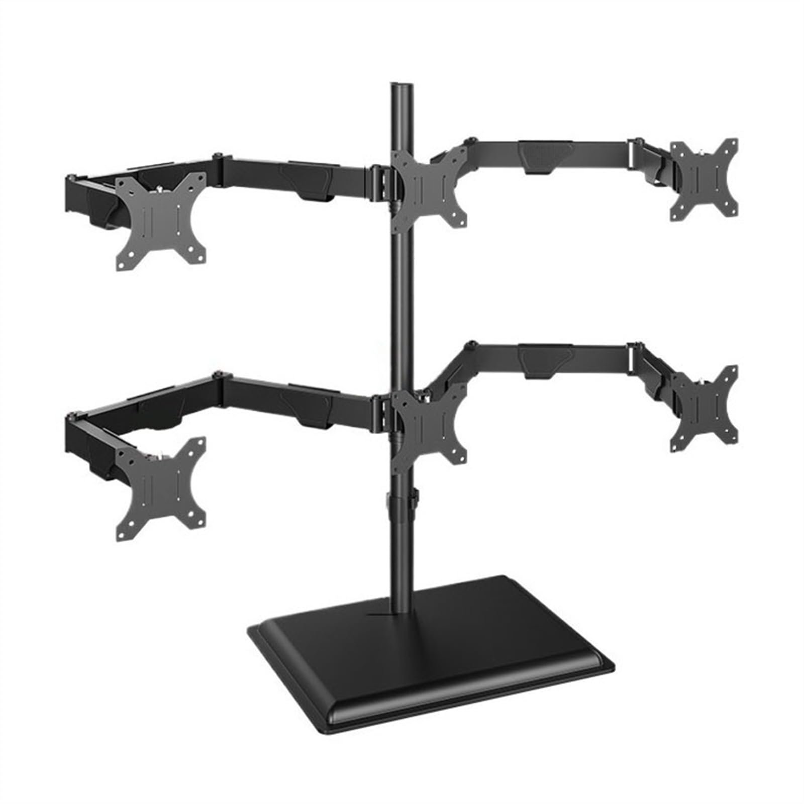 Soporte de escritorio para 6 monitores (17–32 pulg.)