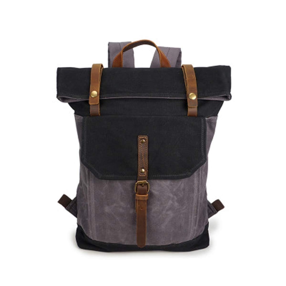 NSUQOA JSEIAJB Mochila Vintage para Laptop - Negra