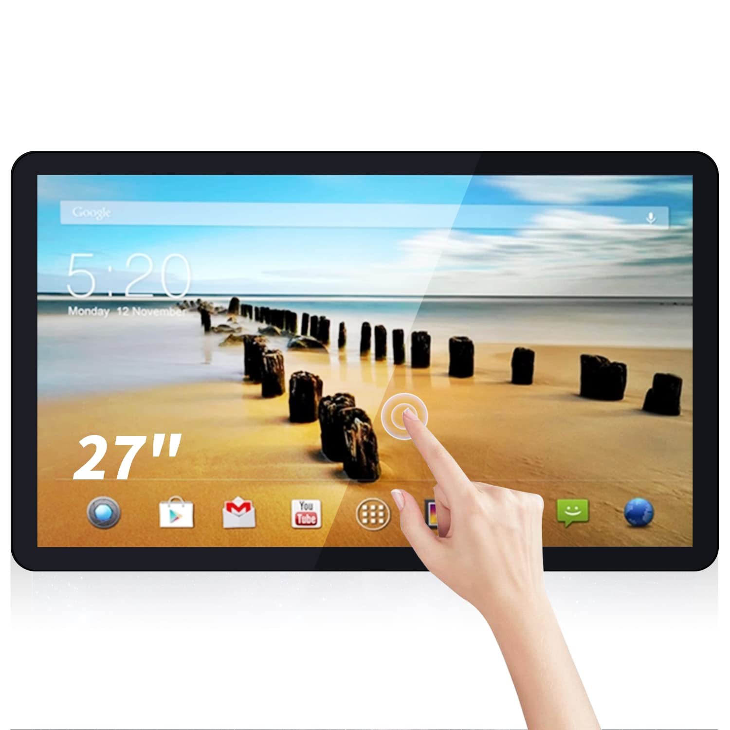 TouchWo 27 pulgadas Monitor Táctil Android 14 4GB/32GB