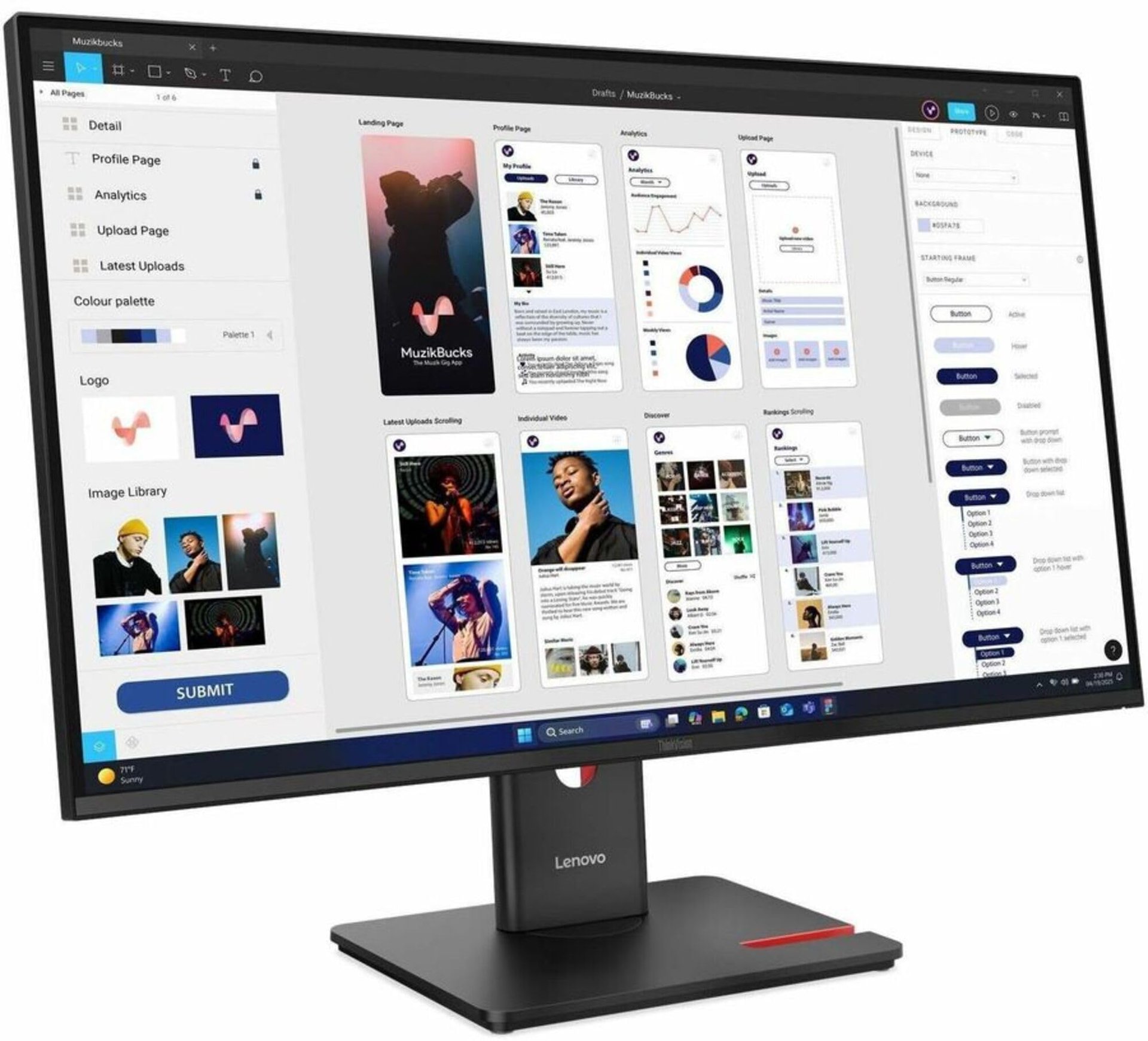 Lenovo ThinkVision T32UD-40 32" 4K UHD
