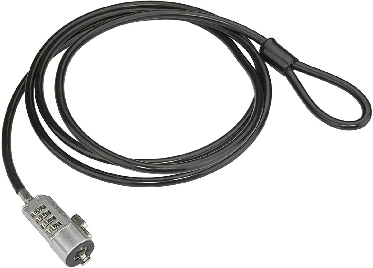 4XEM Candado de combinación 4 dígitos para laptop (6 ft)