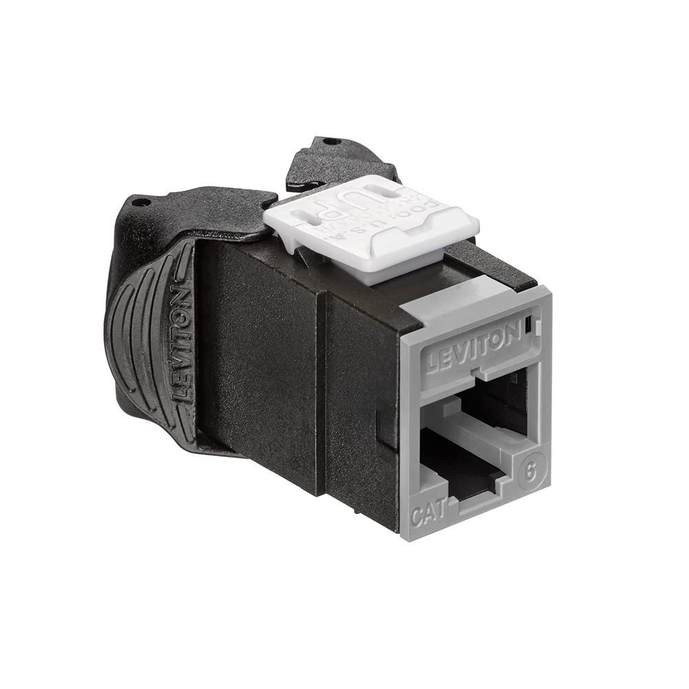 Leviton 61UJK-RG6 Atlas-X1 Jack CAT6 UTP, Gris