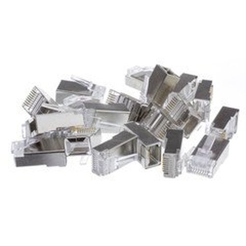 Aish Conectores RJ45 Cat5e Apantallados, 50 pzas