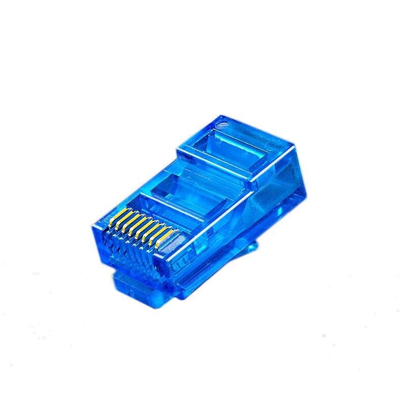 Conectores RJ45 Cat6 Cobre Puro Chapados en Oro 100 pzas