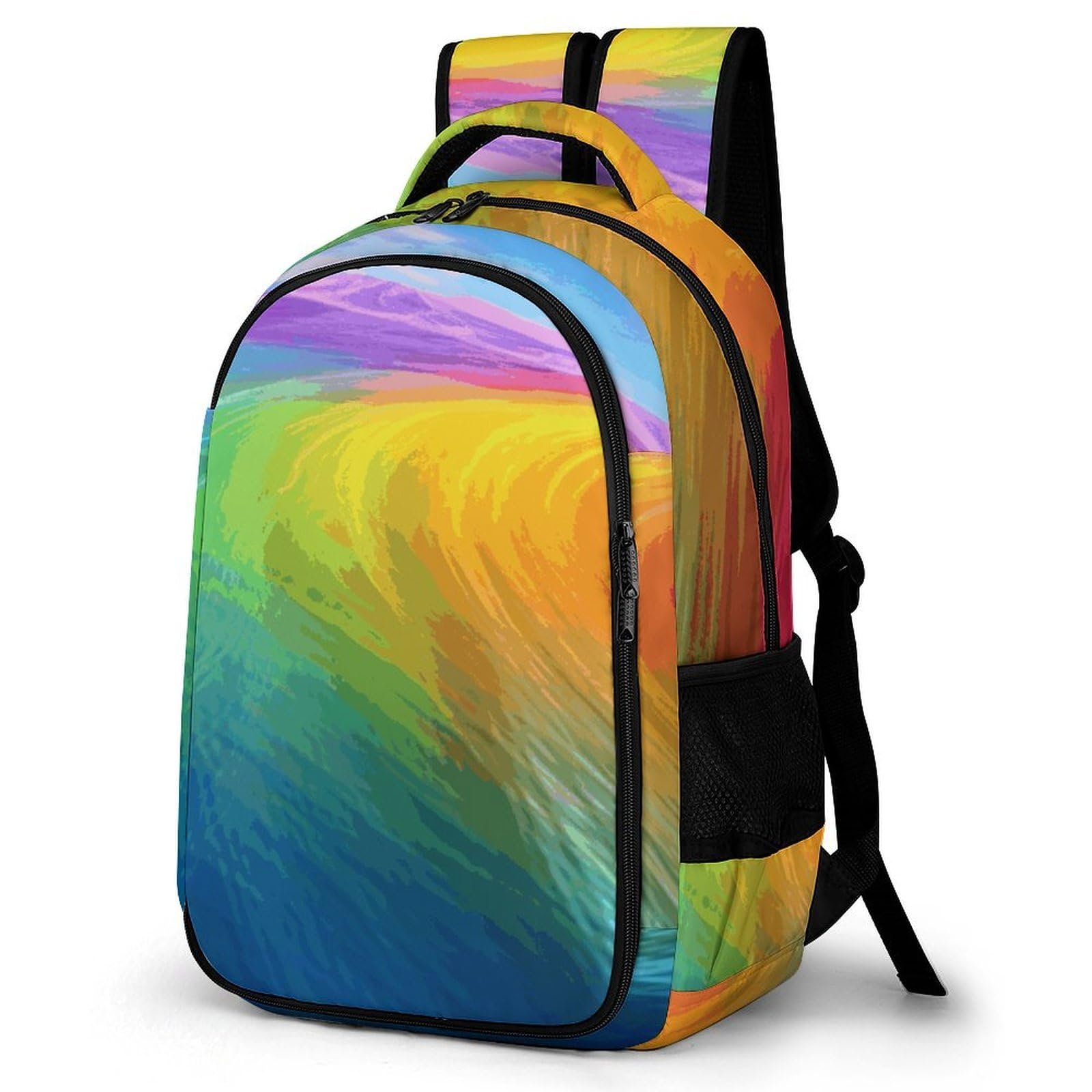 VTCTOASY Mochila para Laptop Rainbow Ocean ligera