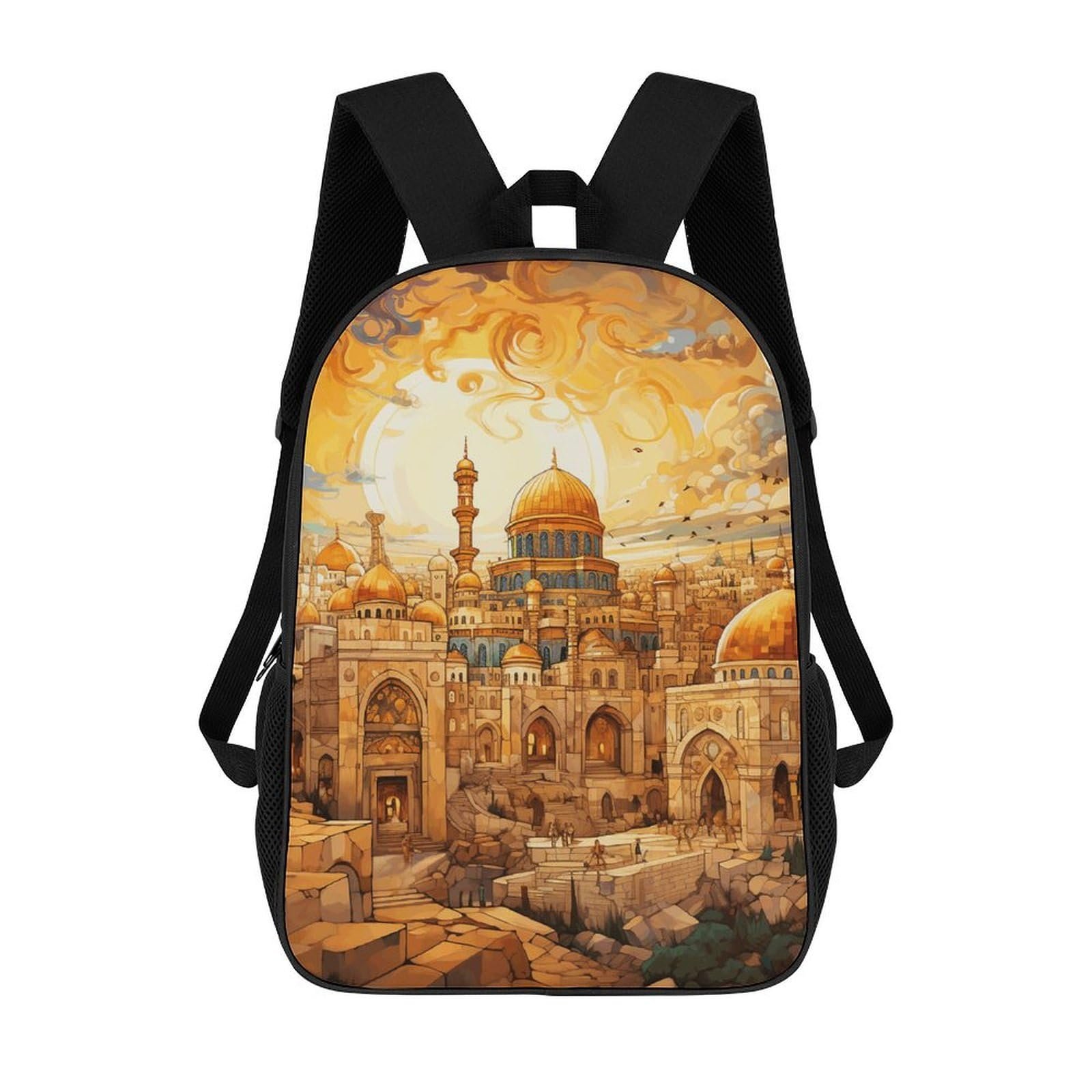 GHZWACKJ Mochila de Viaje 17 pulgadas Estilo Mosaico
