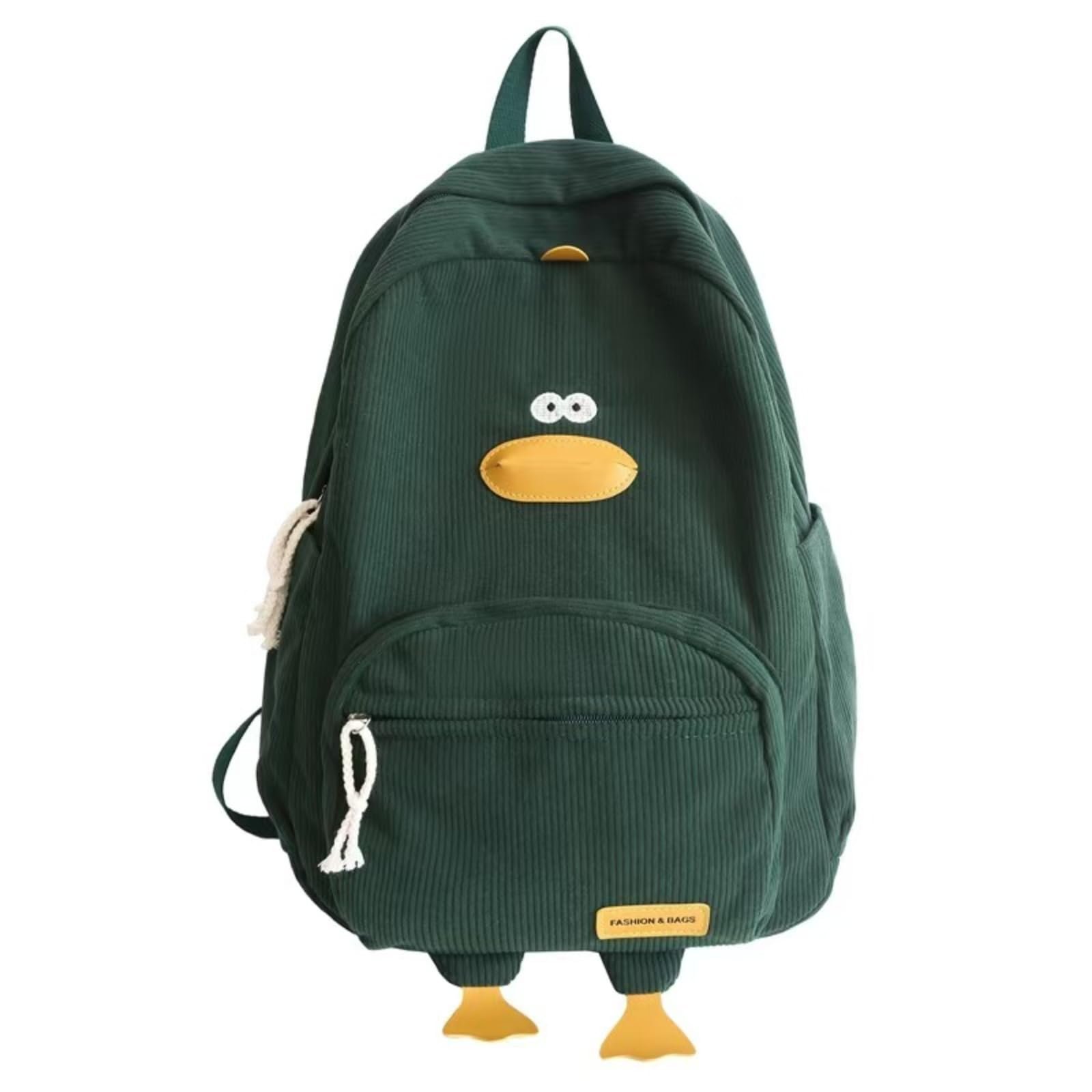 Mochila MININAI Pato Kawaii para Laptop (Verde)