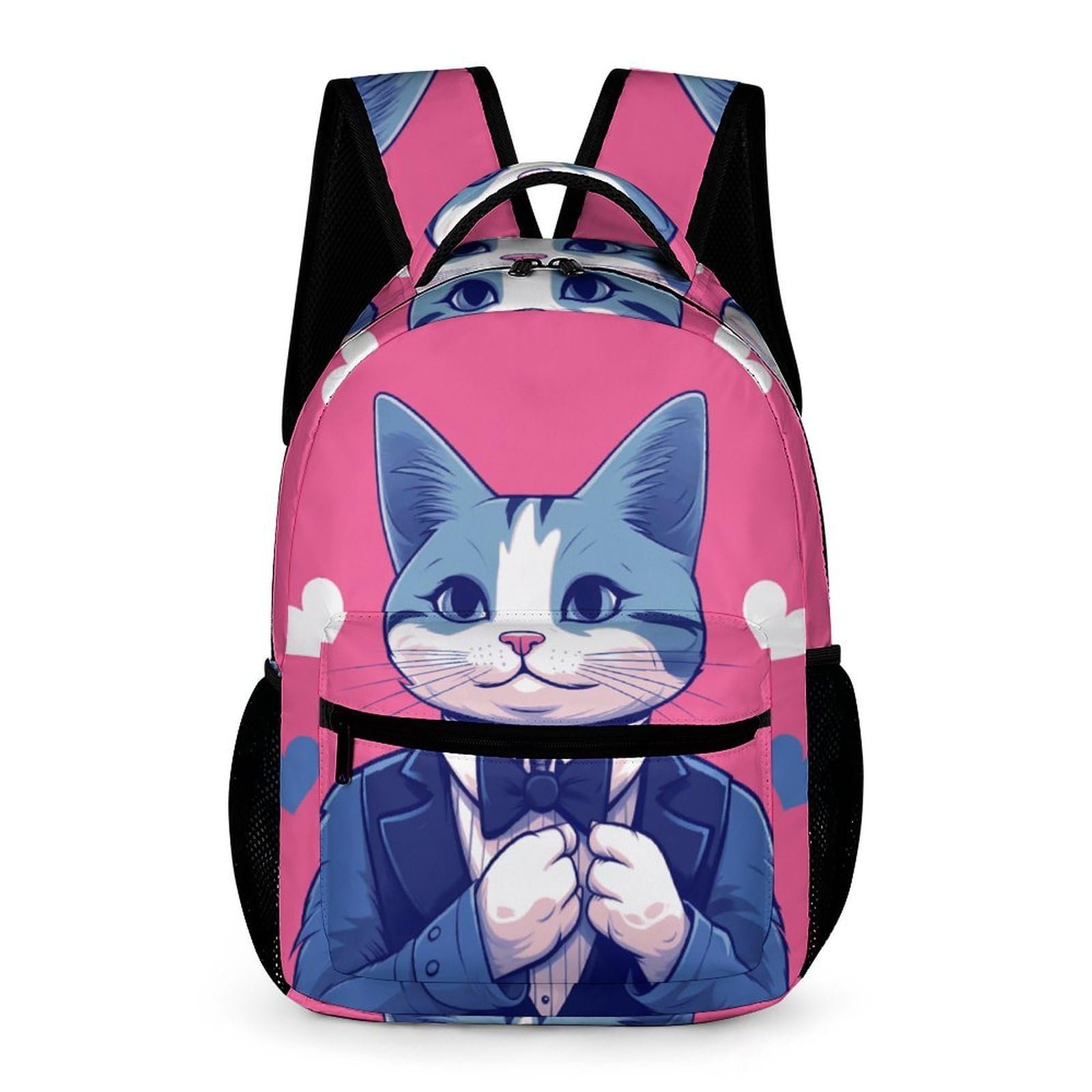 KLOPH Mochila de viaje 16'' Gato con Traje Azul