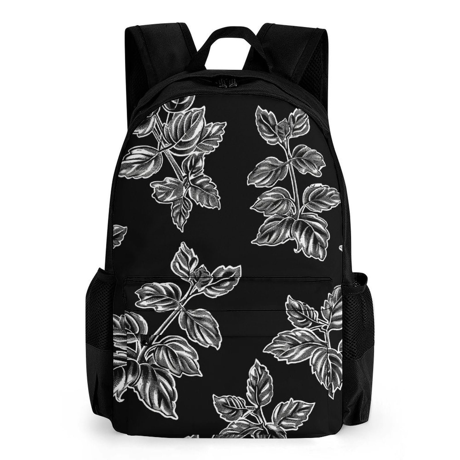 Mochila para laptop QWJKM, ligera con estampado de planta