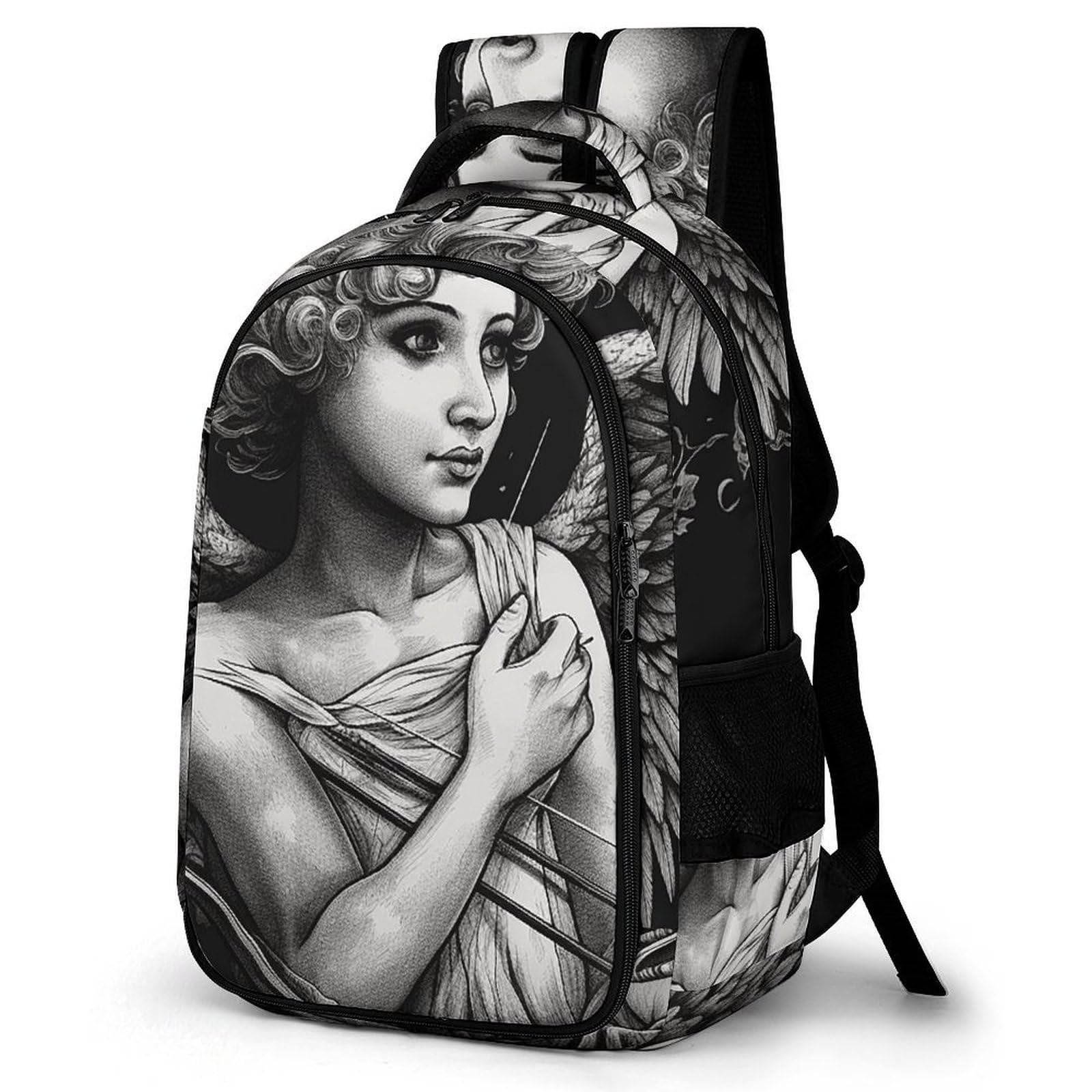 Mochila unisex estilo retrato ángel para laptop