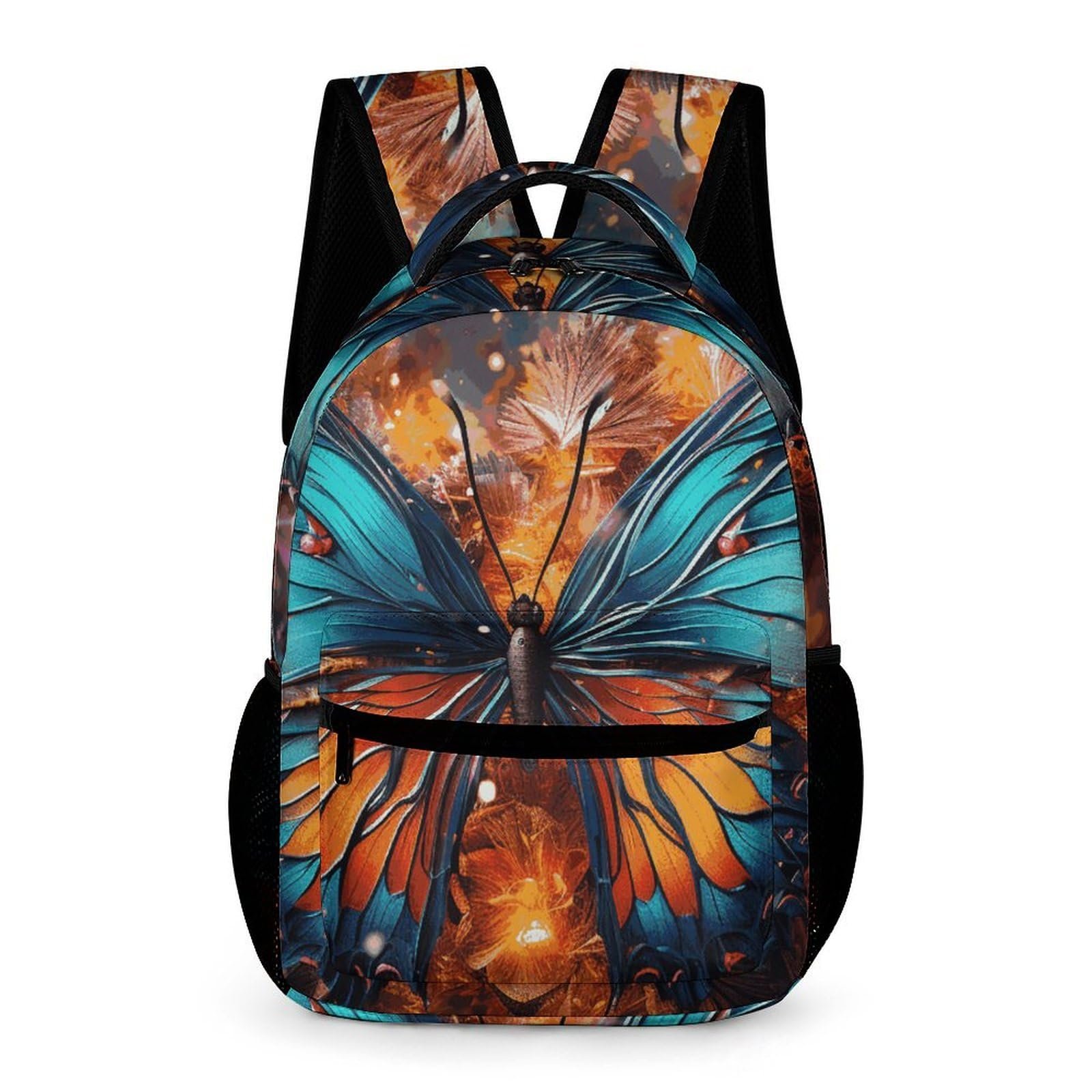 Mochila de viaje GHZWACKJ para laptop — diseño mariposas