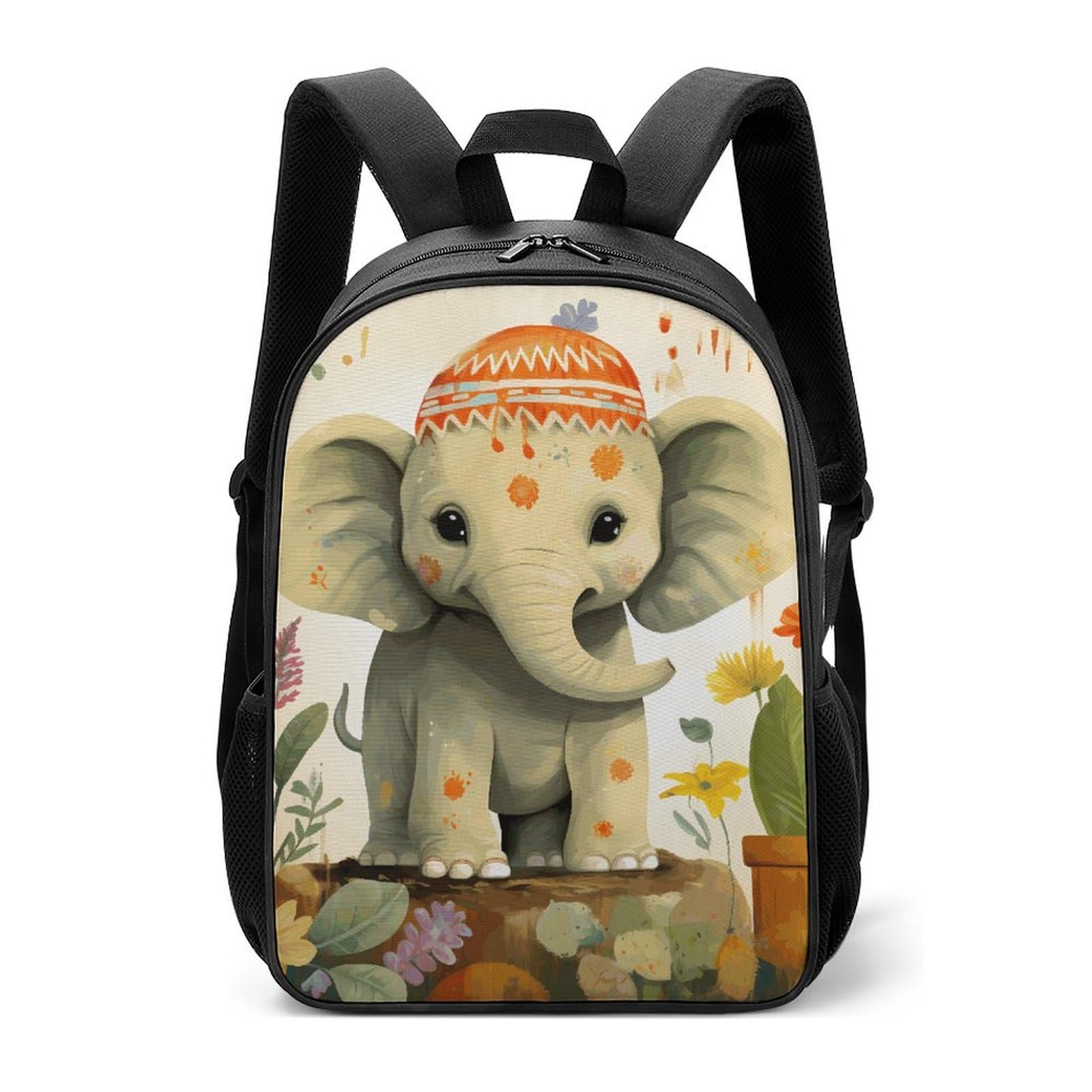 GHZWACKJ Mochila de viaje 17'' con elefante