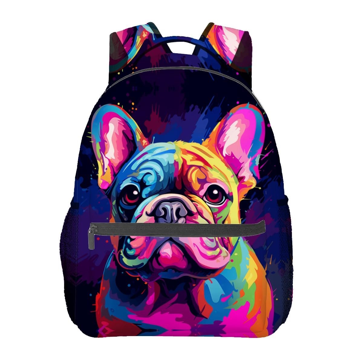 VANZEV Mochila Bulldog Francés Colorida para Laptop