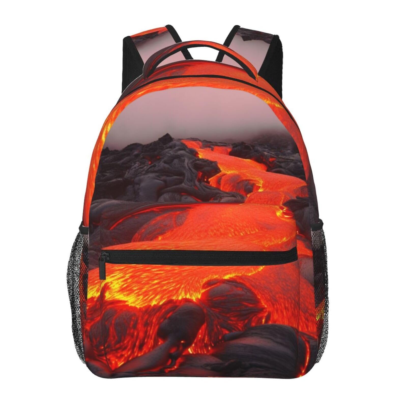BWLHJKE Mochila de Viaje Unisex Red Lava para Laptop