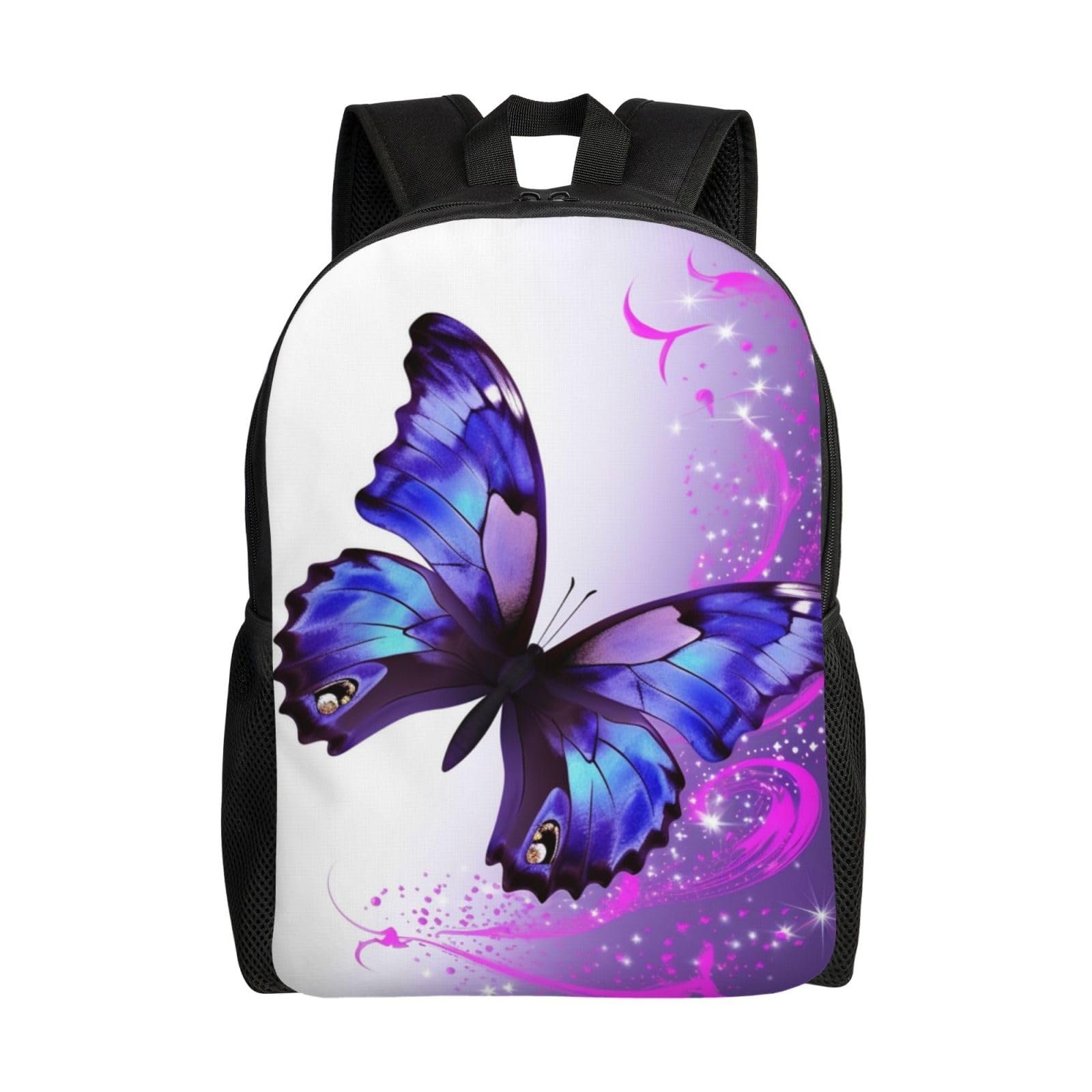 LHBWCVN Mochila para laptop 16.1'' Floral Mariposa