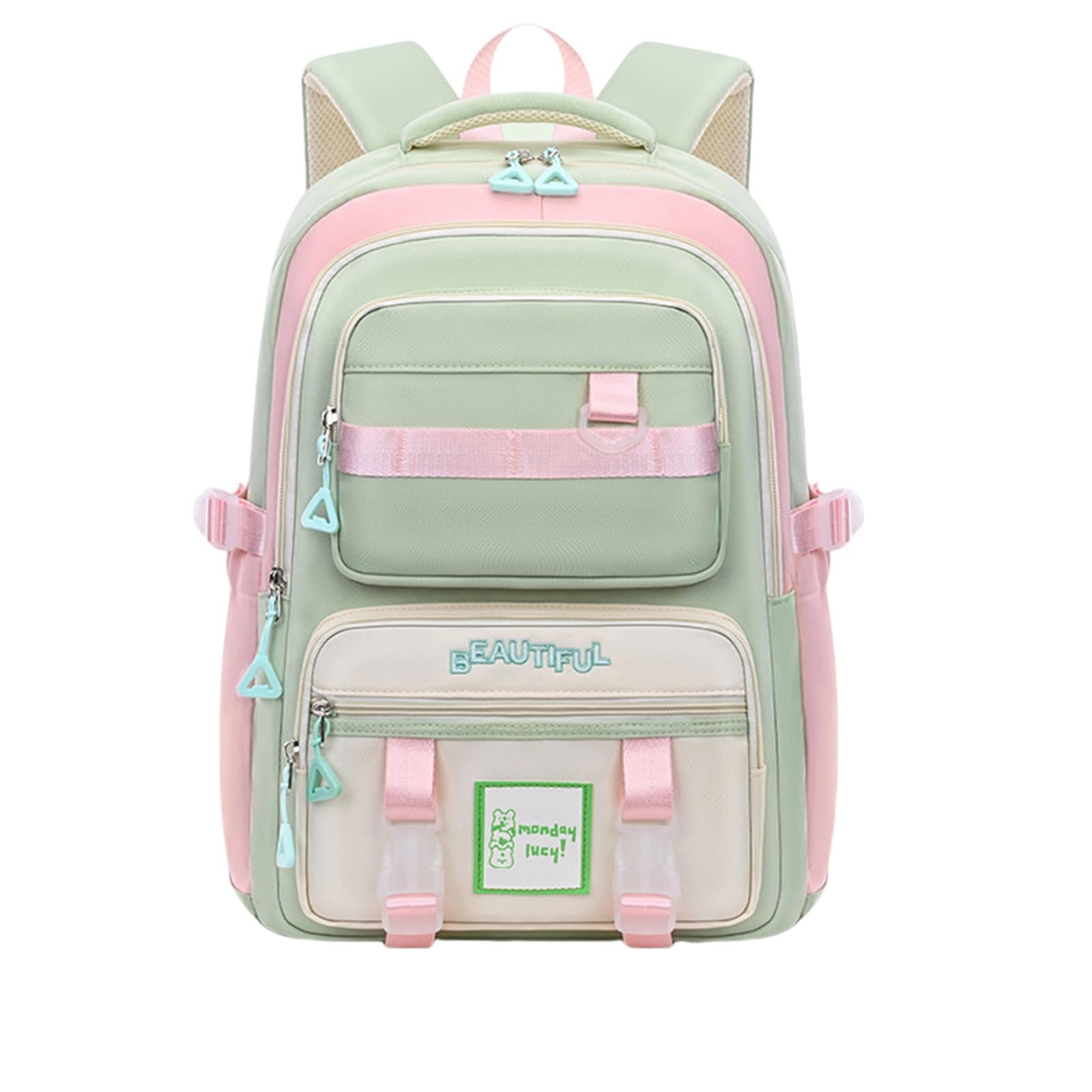 Mochila estética para laptop - Mujer (Verde)