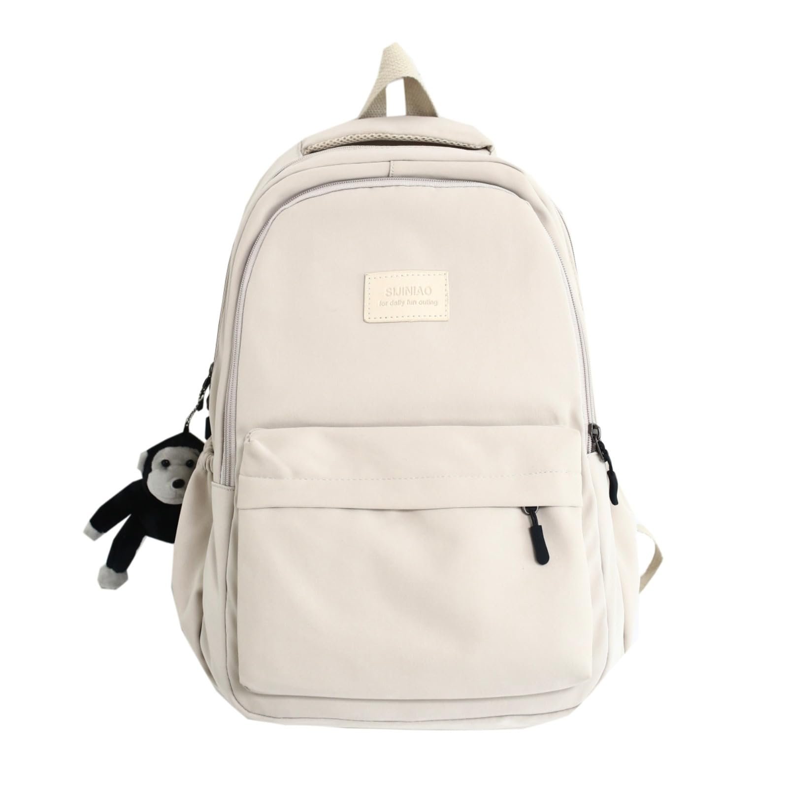 MININAI Mochila Aesthetic para Mujer - Laptop Beige