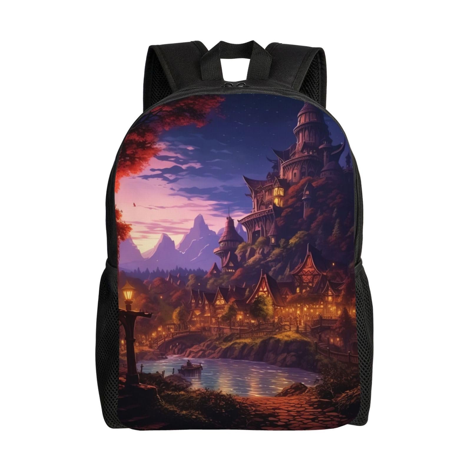 BWLHJKE Mochila de Viaje unisex Fantasy Town para laptop