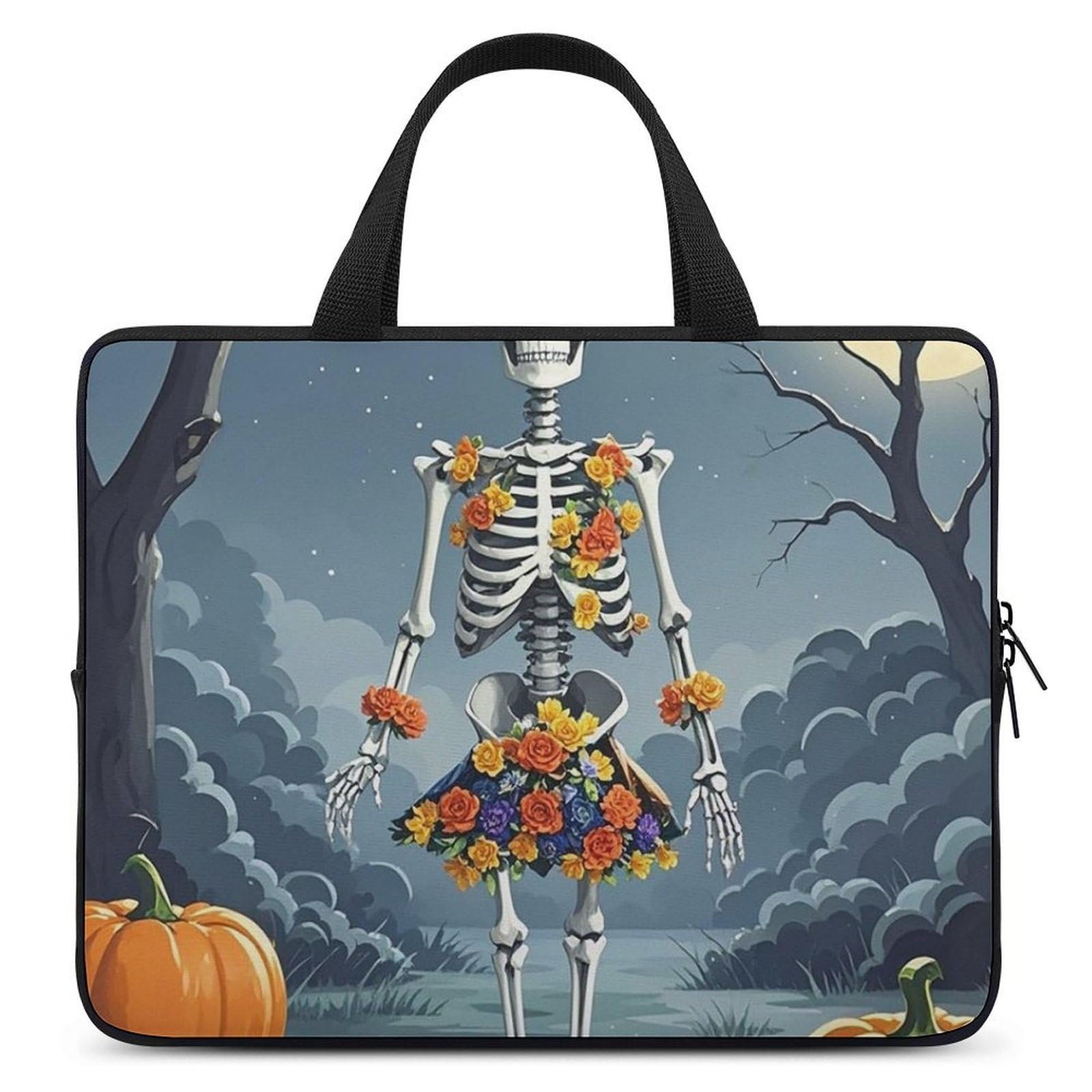 Portafolio para laptop mujer - Estampado calavera